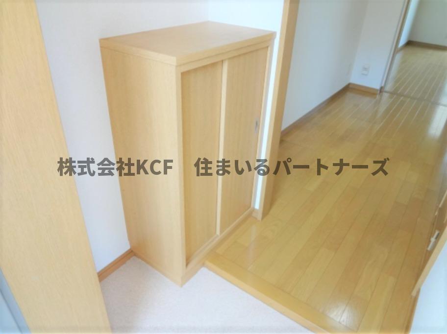 収納　ゆったりとした玄関です