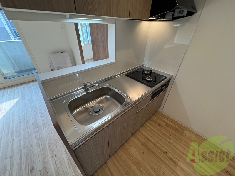 キッチン　清潔感がありお洒落なキッチンになっていました！