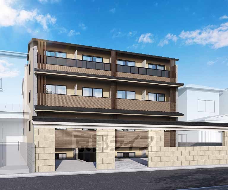 建物外観　予想図、完成予想図です。