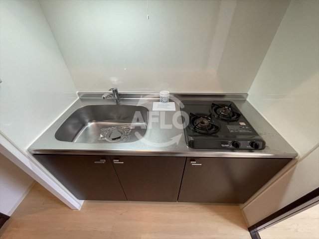 キッチン　グランシス天満橋　2口ガスシステムキッチン