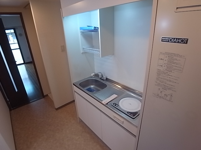 キッチン　掃除がしやすいＩＨコンロ。