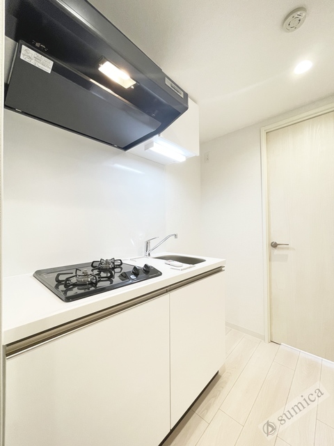 キッチン　ガス２口コンロ完備♪