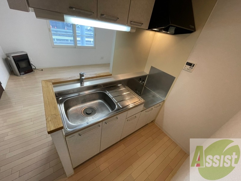 キッチン　ガスキッチンです。２口コンロが設置できます。