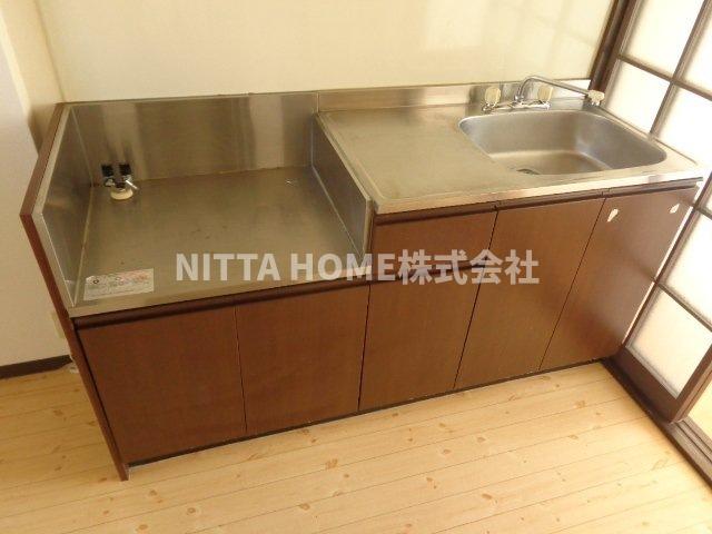 キッチン　ガスコンロ設置可能です！