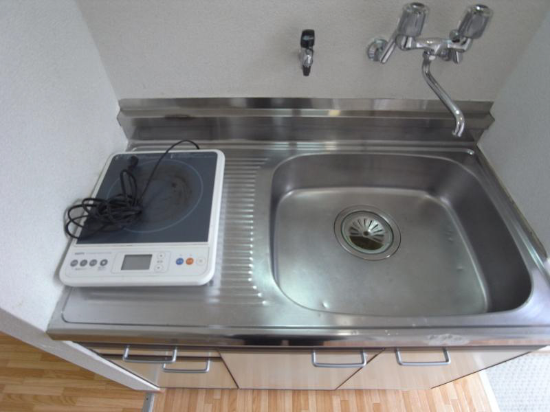 キッチン　ガスコンロも設置可