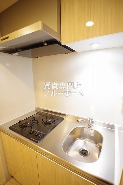 キッチン　2口コンロのシステムキッチンです！