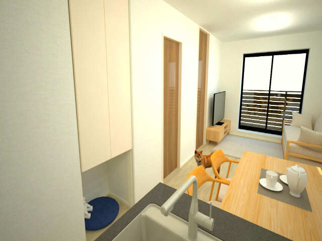 その他　ペット収納。室内ＣＧ写真です。家具・家電は付帯しません。