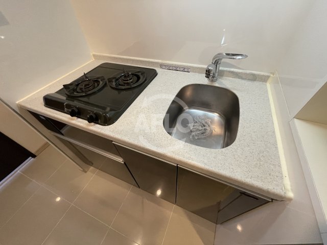 キッチン　アーデン京町堀ウエスト　ガス２口システムキッチン