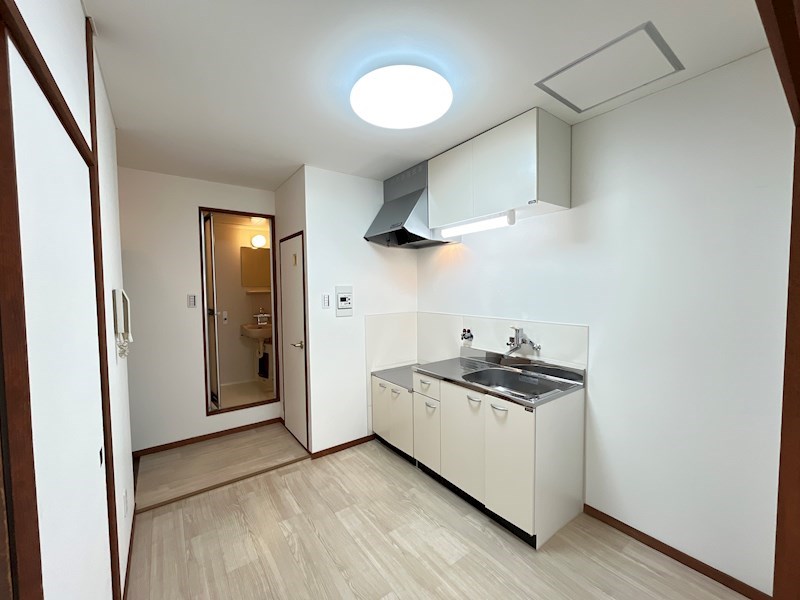 キッチン　今回新品に交換して綺麗です！