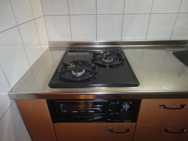 その他設備　2口ガスコンログリル付