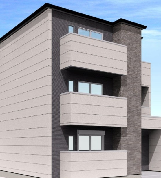 建物外観　こちら、外観パースです
