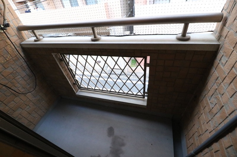 バルコニー　お洗濯物はこちらです。