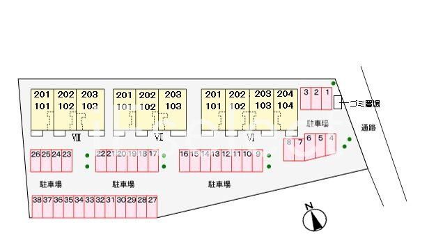 駐車場　区画図