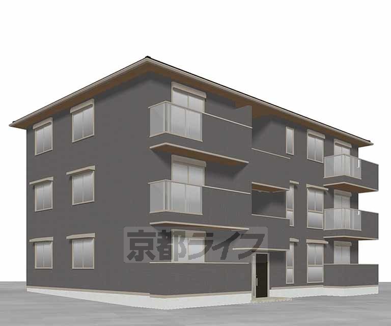 建物外観　予想図、完成予想図です。