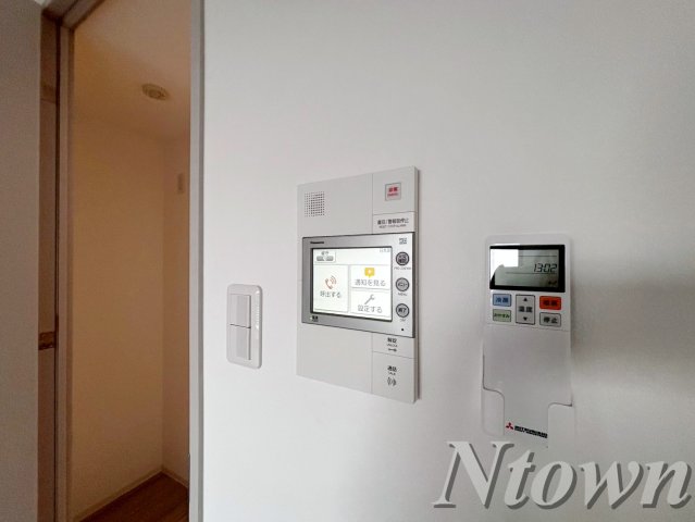 セキュリティ　モニター付きインターホンです