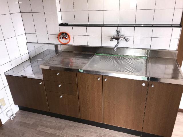 キッチン　調理スペースが広いキッチン