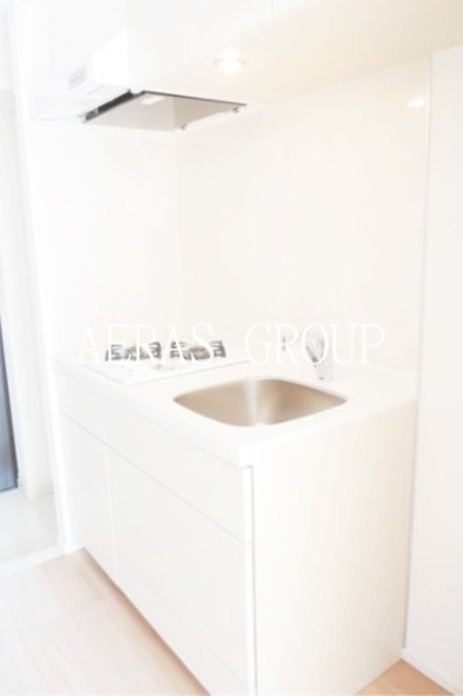 キッチン　２口ガスシステムキッチン