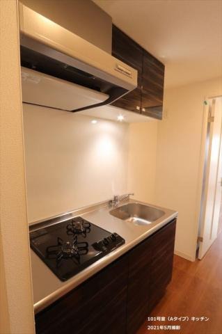 キッチン　２口ガスコンロのシステムキッチン♪