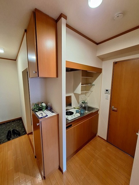 キッチン　一口ガスコンロシステムキッチン