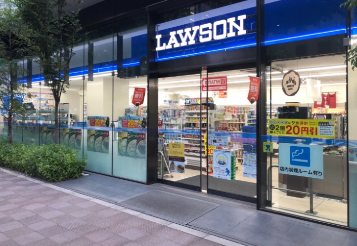 コンビニ　ローソン 日本橋茅場町一丁目店（コンビニ）まで413m