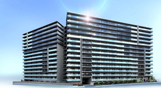 建物外観　こちら、外観パースです