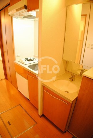 洗面設備　エステムコート大阪・中之島南　ろうか