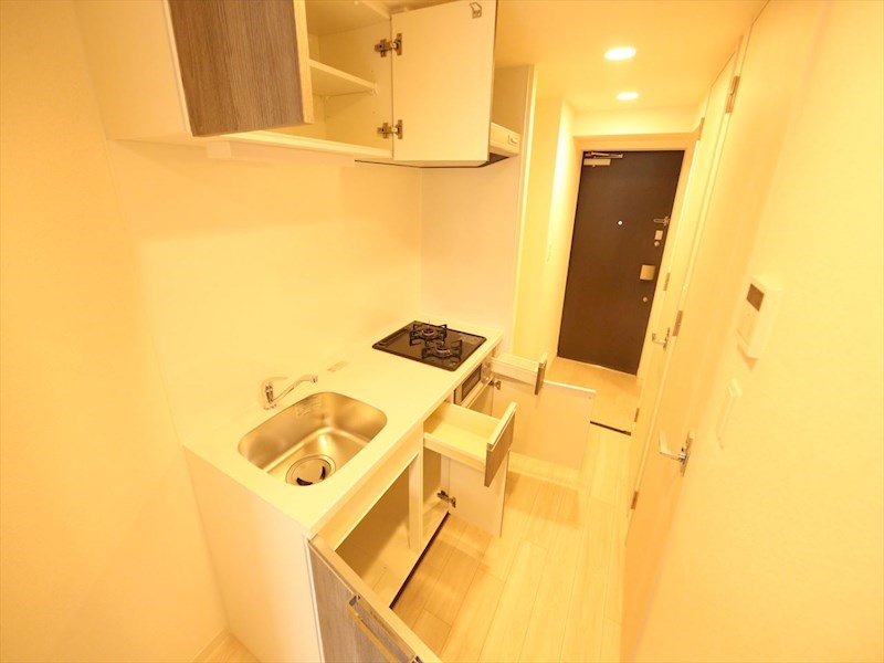 キッチン　システムキッチン（ガス2口コンロ・グリル付）