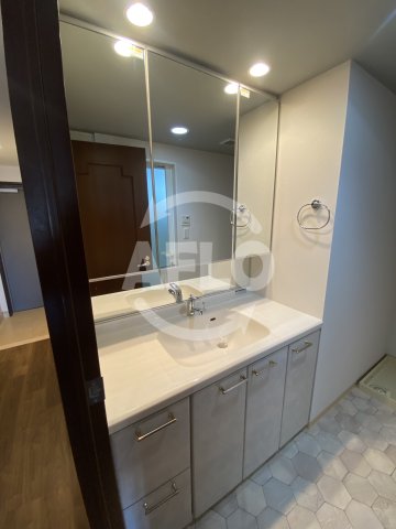 洗面設備　ファミール上町台パークサイド　独立洗面台