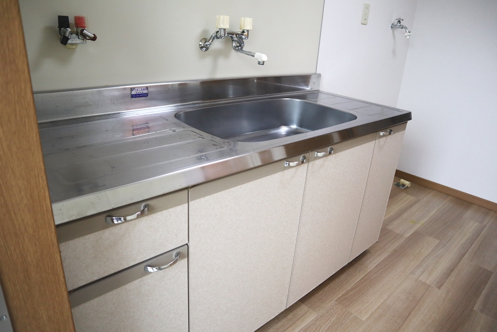 キッチン　ガスコンロ設置可能