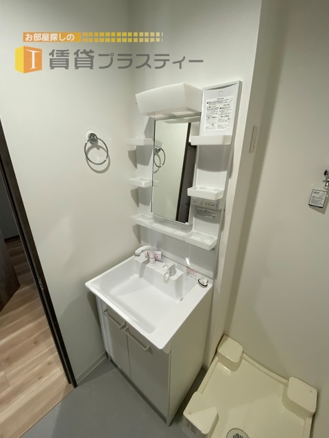 洗面設備　忙しい朝の味方。