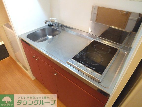 キッチン　2口電気コンロ