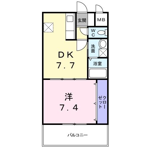 ロゼ・クリスタの間取り写真
