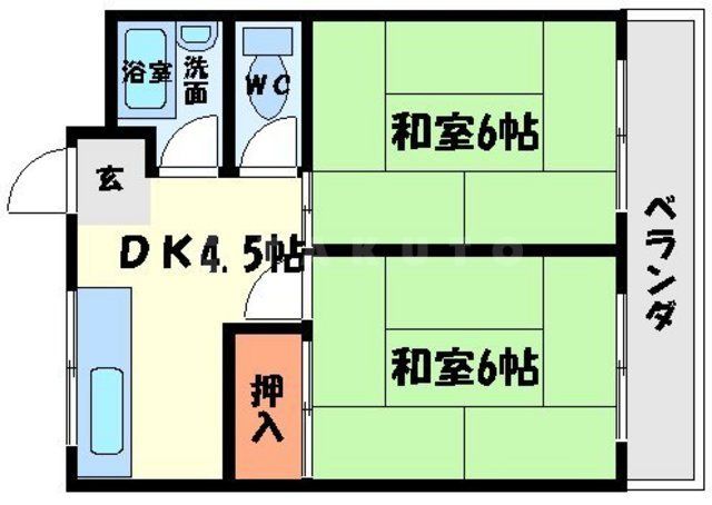 千里七尾マンションの間取り写真
