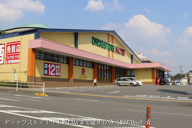 ドラックストア　ドラッグストアモリ 上野口店（ドラッグストア）まで800m