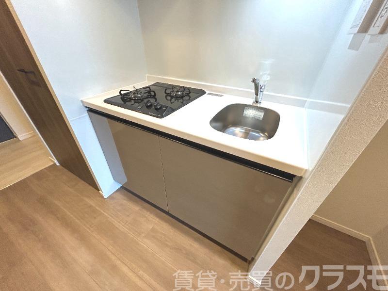 キッチン　２口コンロのシステムキッチン♪