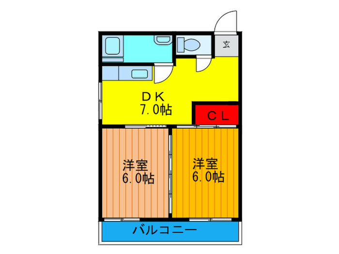 谷田・十三マンションの間取り写真