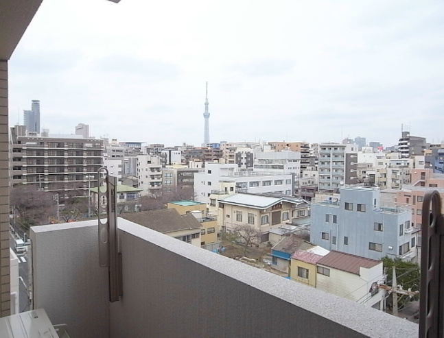バルコニー　椿