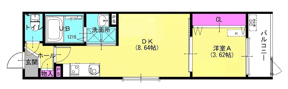 ジュネスMimi東加古川の間取り写真