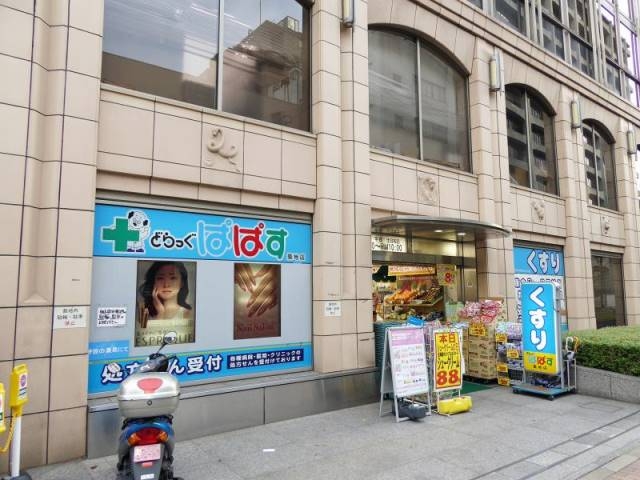 ドラックストア　どらっぐぱぱす築地店（ドラッグストア）まで419m