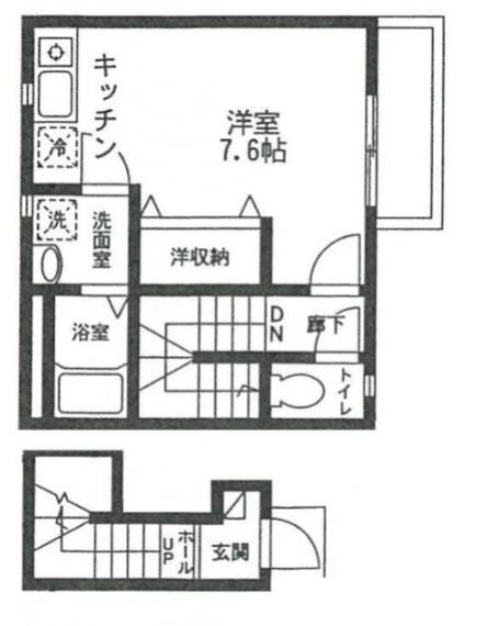 ＪＲ総武線 新小岩駅 徒歩12分 2階建 築15年の間取り写真