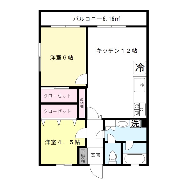 神和ビルの間取り写真