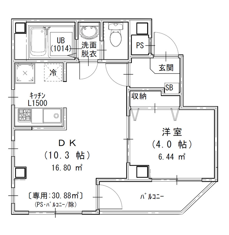 HIROAD大島の間取り写真