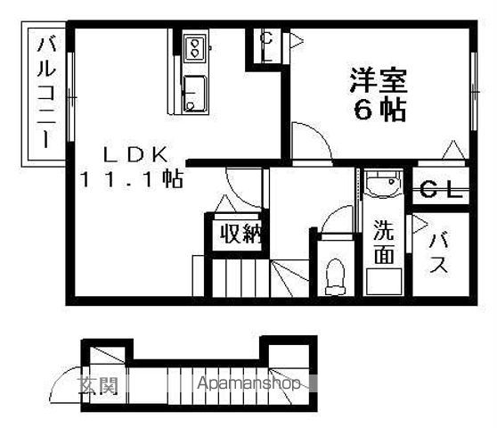 名鉄名古屋本線 妙興寺駅 徒歩12分 2階建 築18年の間取り写真
