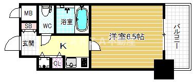 リーガル北梅田の間取り写真