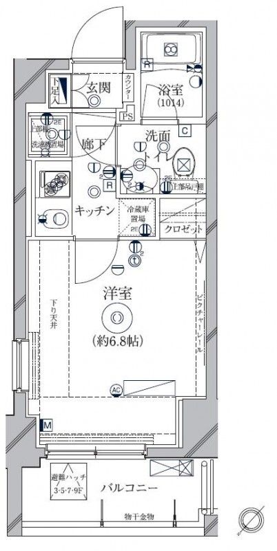 クレイシア新横浜の間取り写真