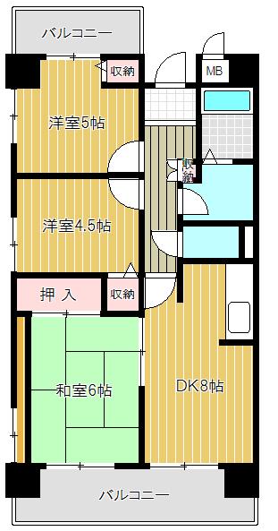 プロスペリテ神戸の間取り写真