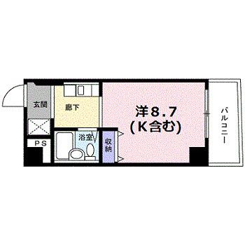 Gloire烏丸五条の間取り写真