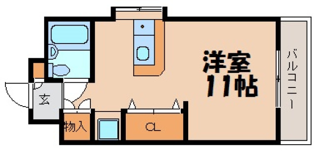 グリーンヴィラB棟の間取り写真