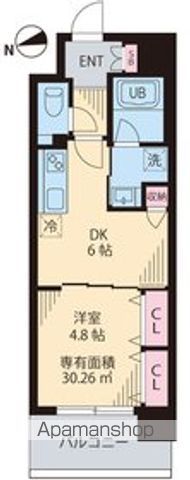 東京メトロ東西線 門前仲町駅 徒歩7分 10階建 築7年の間取り写真