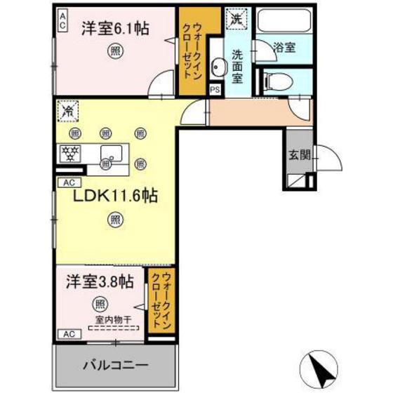campanella庚午北の間取り写真